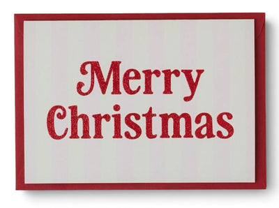 Merry Christmas Stripe and Red Glitter
Christmas Card