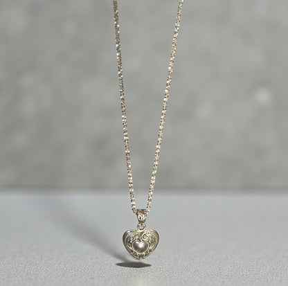 Angel Pendant Necklace in Sterling Silver by Julie Miles