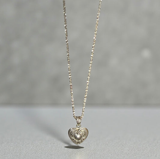 Angel Pendant Necklace in Sterling Silver by Julie Miles