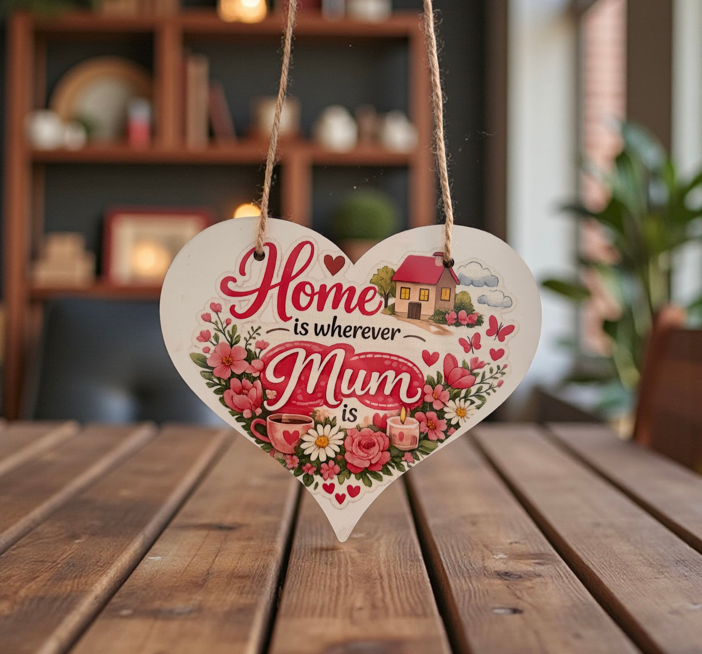 Home is Wherever Mum is Hanging Sign