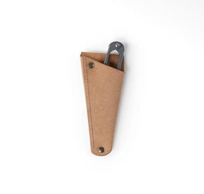 Steel Garden Snips in Recycled Leather Pouch