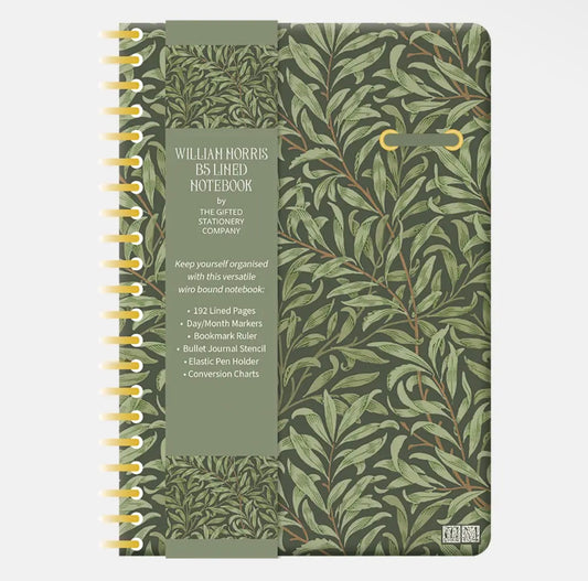 William Morris B5 Lined Notebook