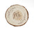 Mr or Mrs Log Slice Drink Coaster
