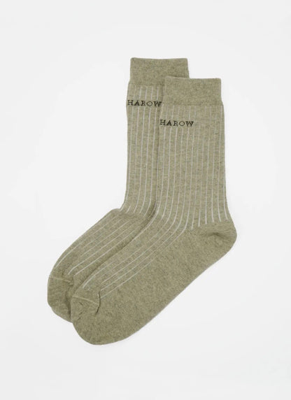 Peper Harow Casual Ribbed Women's Sock’s in Beige