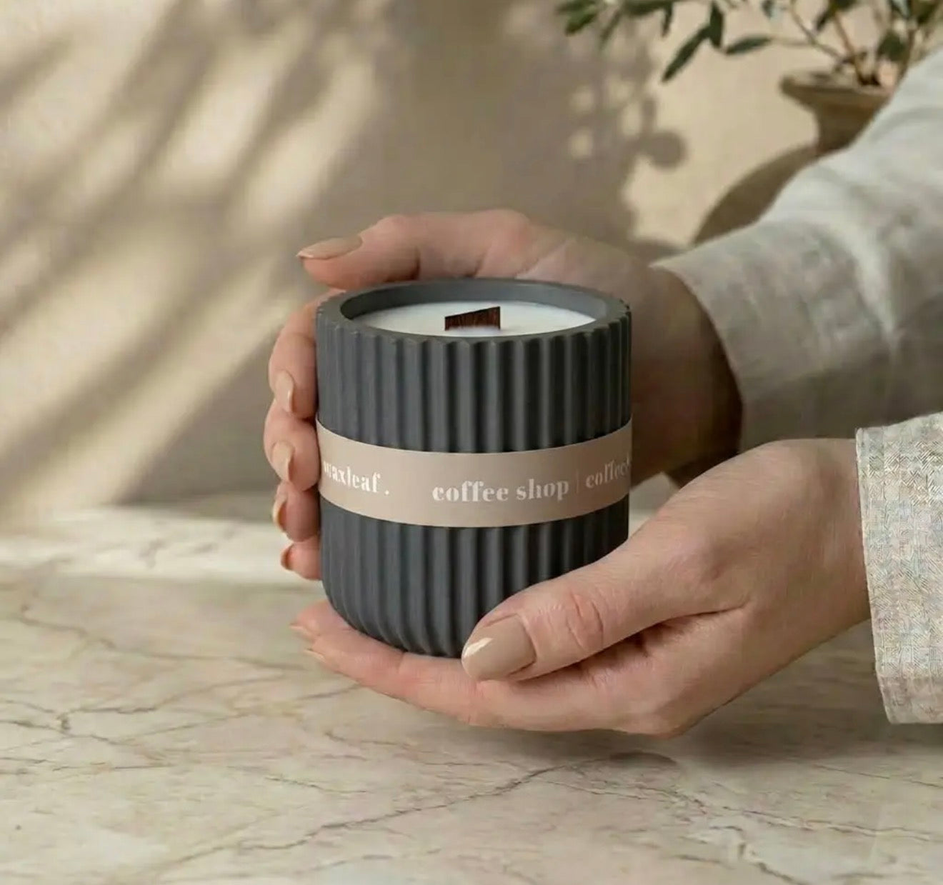 Coffee Scented Refillable Soy Candle