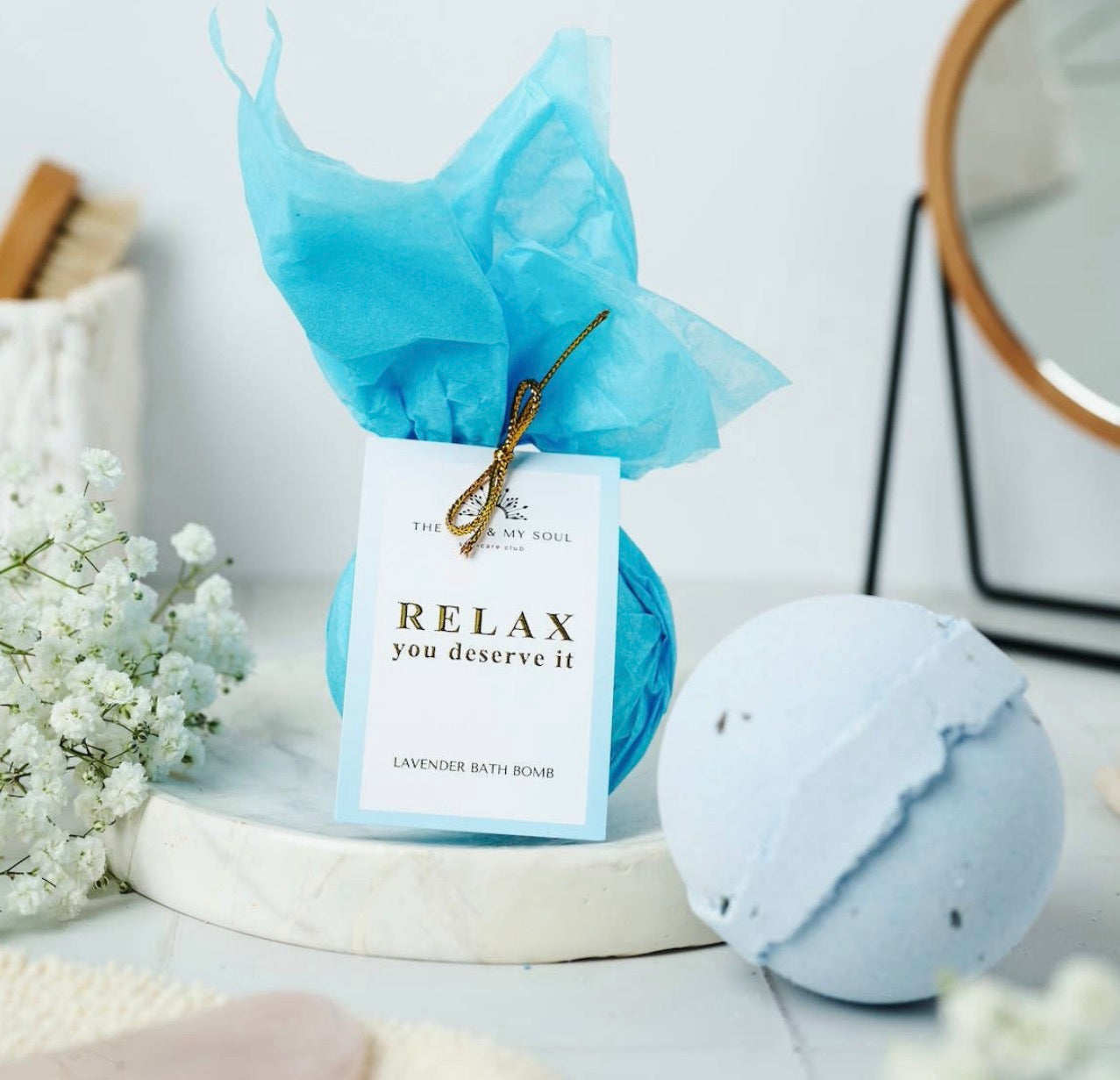 Relax Lavender Large Bath Bomb