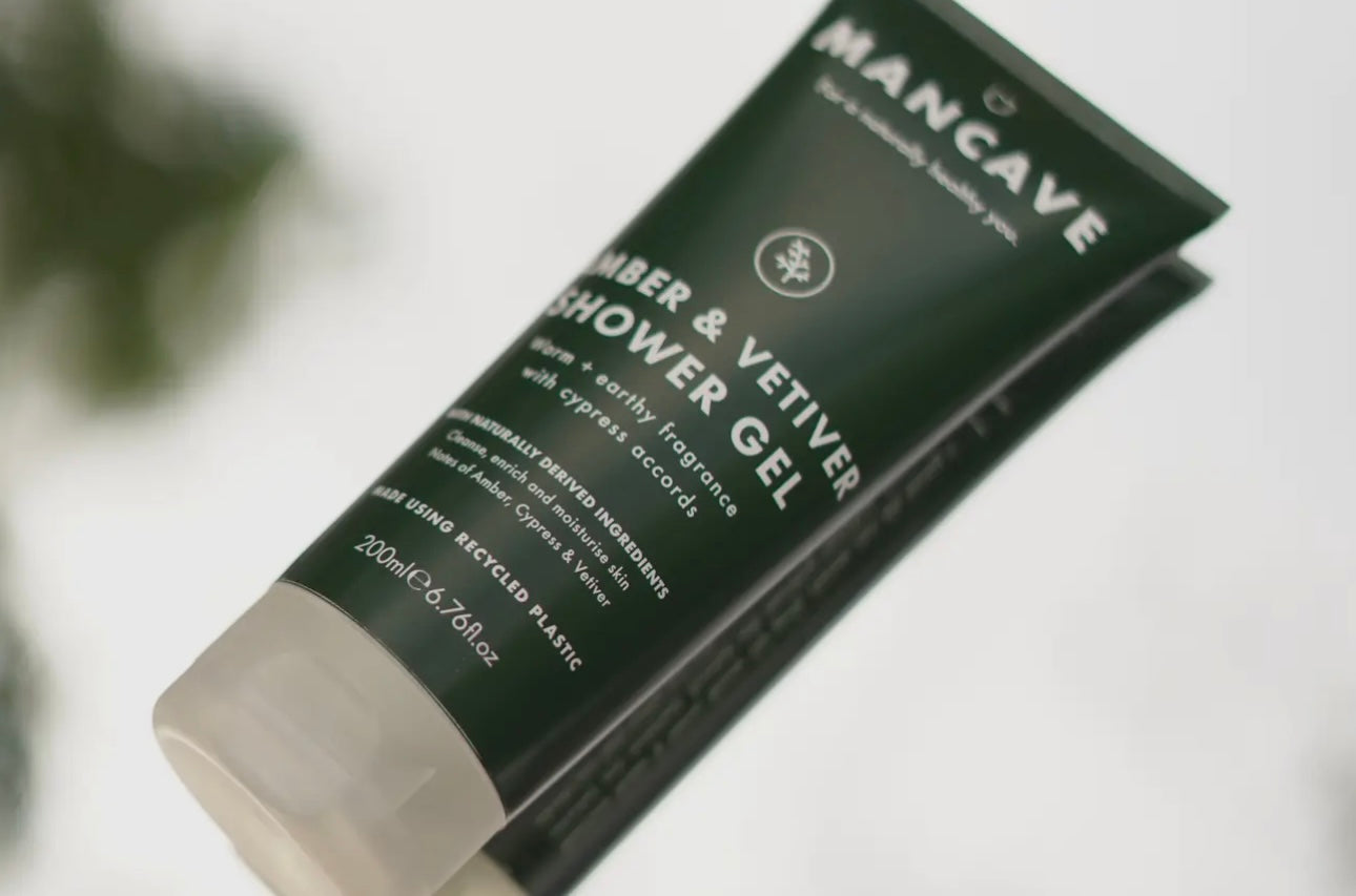 Men’s shower gel man cave 200ml green bottle gift 
