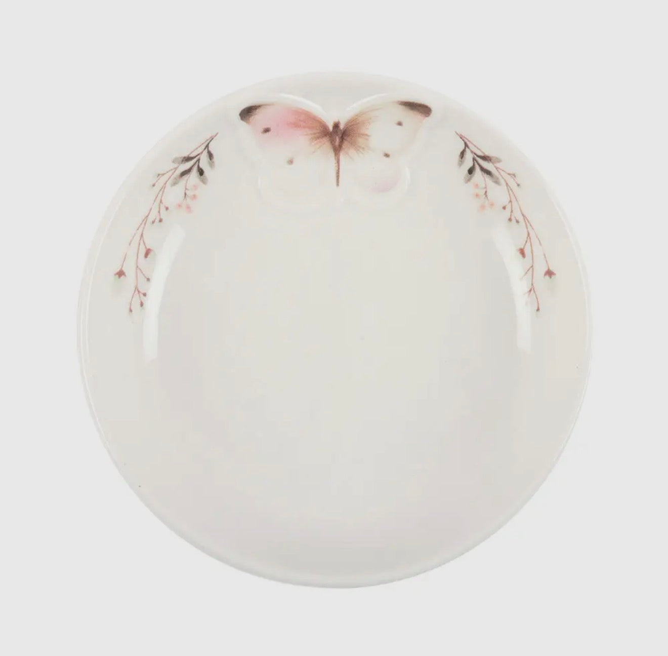 White Butterfly Trinket Dish