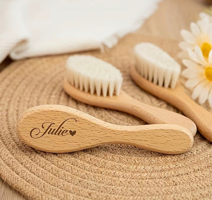 Soft Wooden Baby Hairbrush | Can Be Personalised
