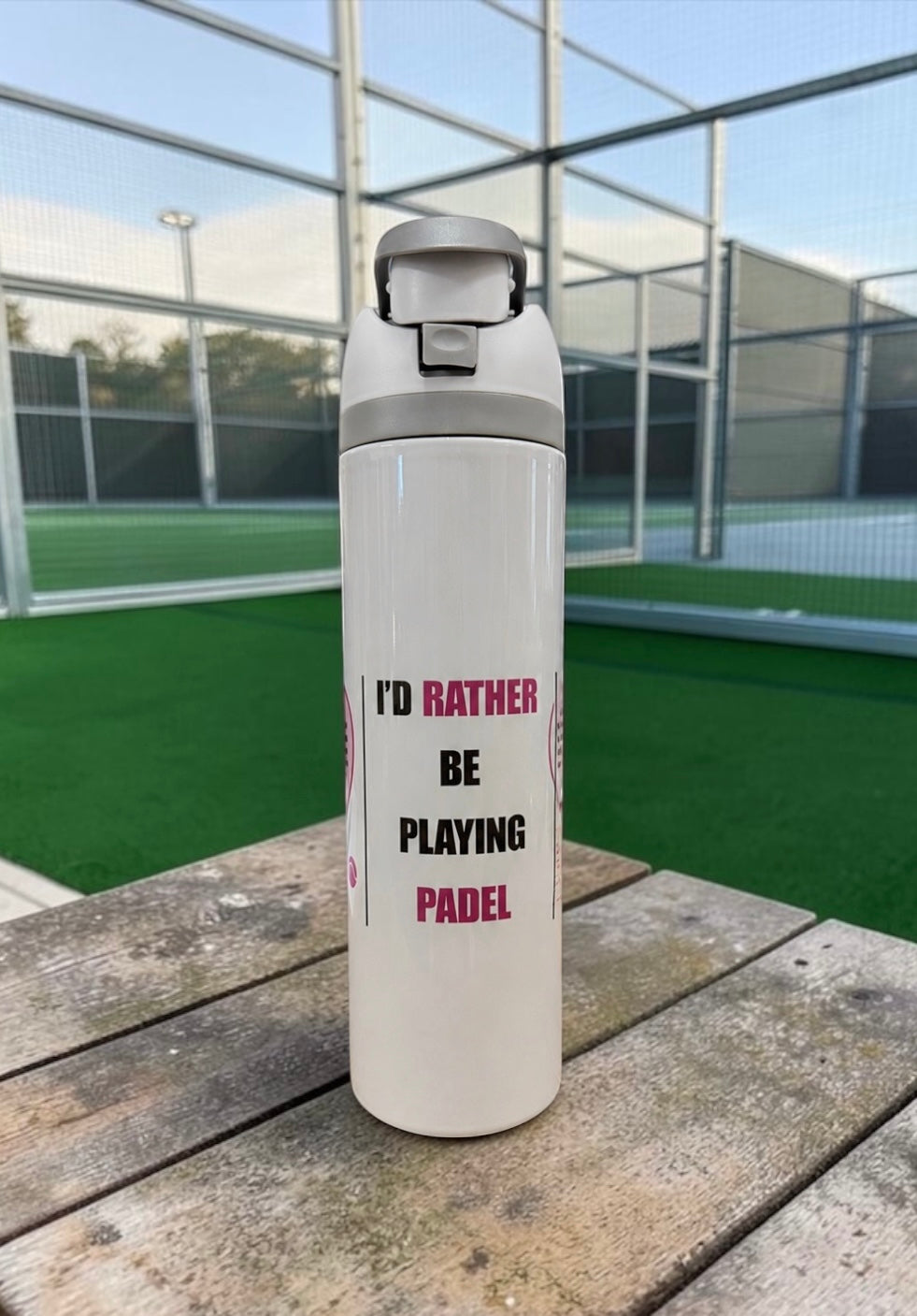“I’d Rather Be Playing Padel” Stainless Steel Water Bottle | 960ml