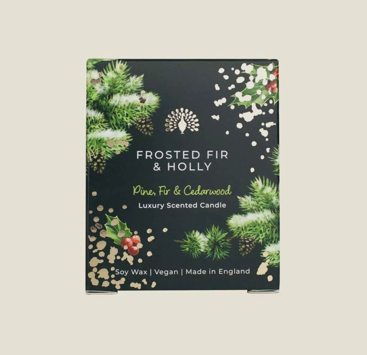 Christmas Tidings Frosted Fir & Holly (Fir Tree) Candle