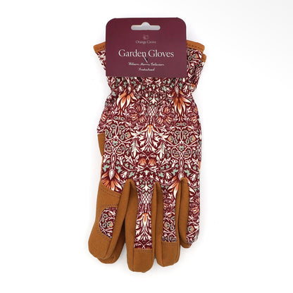 Orange Grove Outdoor Gardening Gloves | William Morris Design | Women's One Size