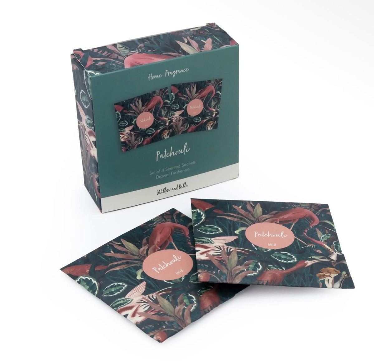Willow and Belle Scented Sachet | Set of 4 | Patchouli