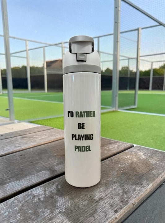 “I’d Rather Be Playing Padel” Stainless Steel Water Bottle | 960ml