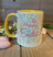 Happy Easter Printed Mug With Yellow Handle