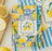 Italian Lemon Print Recipe Journal A5