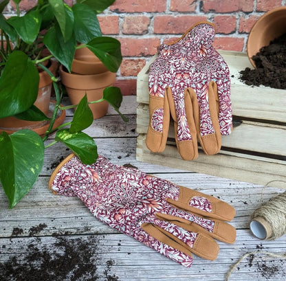 Orange Grove Outdoor Gardening Gloves | William Morris Design | Women's One Size