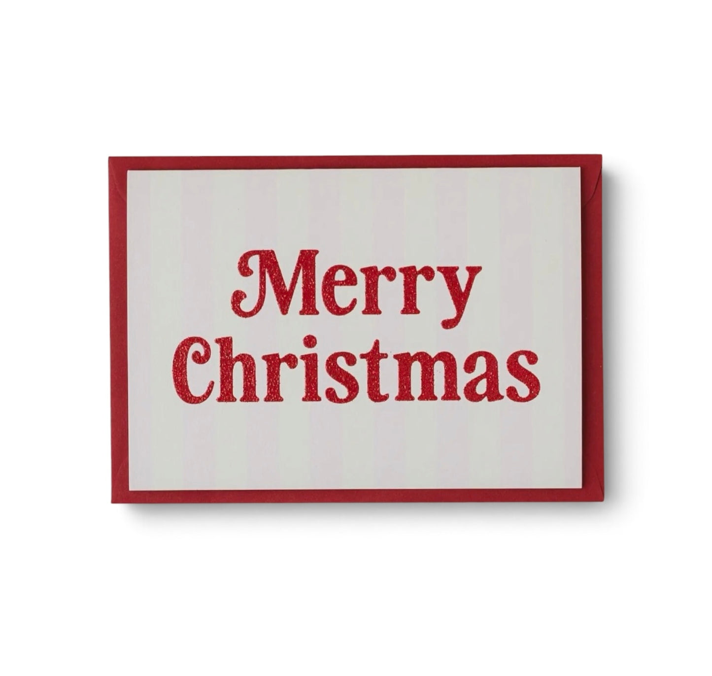 Merry Christmas Stripe and Red Glitter
Christmas Card