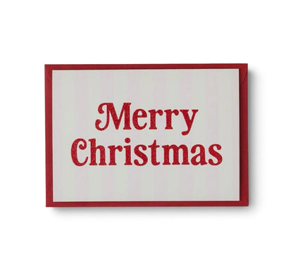 Merry Christmas Stripe and Red Glitter
Christmas Card