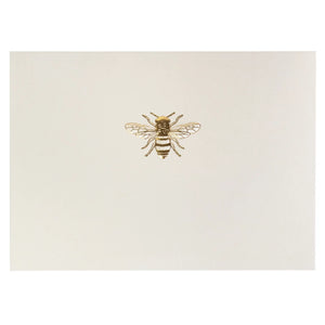 Gold Bee Blank Notecard