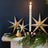 Gold Star Dinner Candles | Set of 2