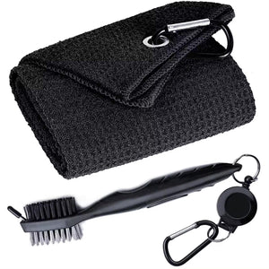Golf Microfibre Towel Brush Kit