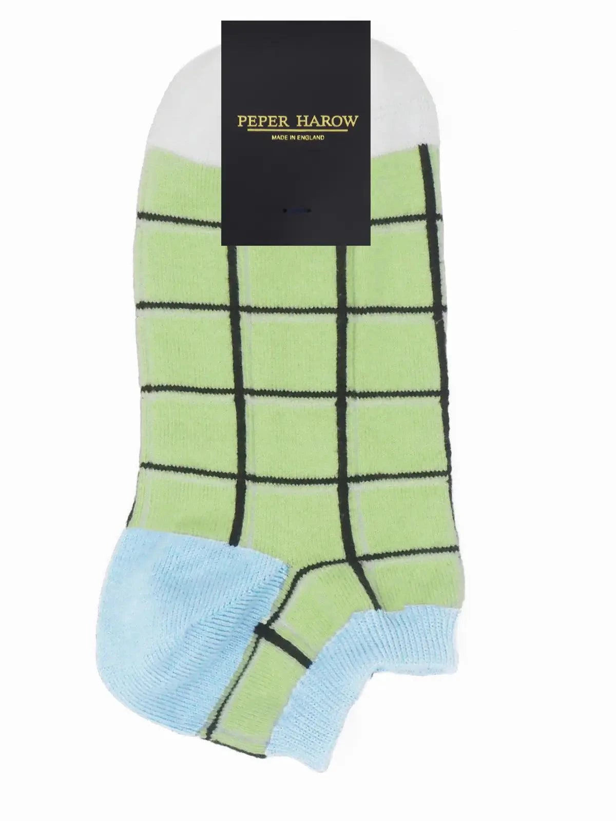 Peper Harrow Grid Women's Cotton Trainer Socks