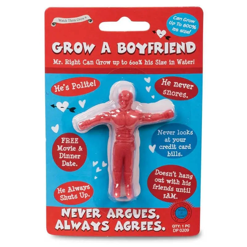 Amusing & Novelty Gift "Grow A Boyfriend" Toy