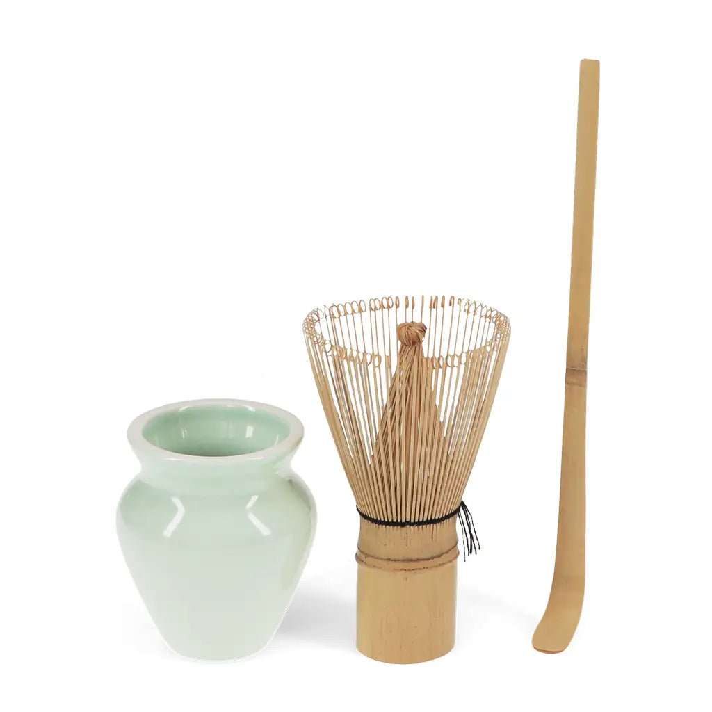 Handmade Matcha Whisk and Stand Set