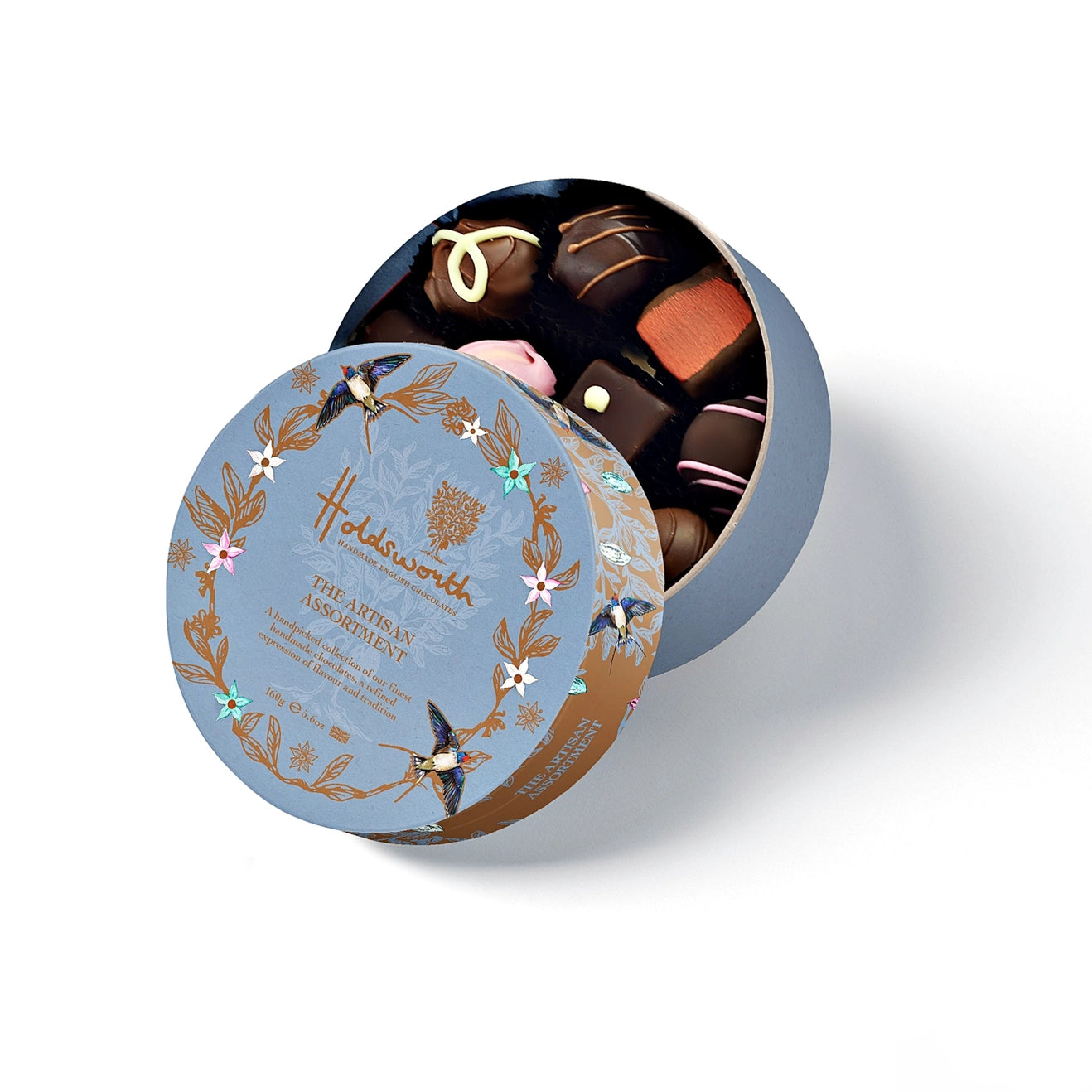 Holdsworth Chocolates 160g assorted chocolate gift box with handcrafted artisan chocolates