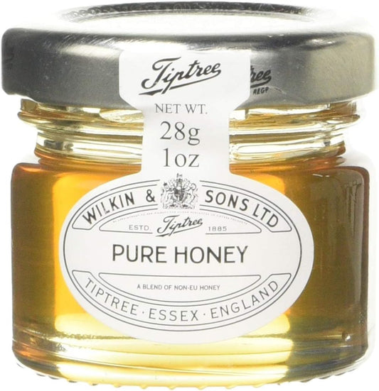 Mini honey jar by Wilkin & Sons, perfect for breakfast or gifting.