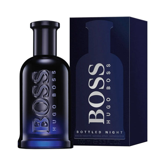 Bottled Night: lavender, birch & violet with warm woods create a bold, masculine 100ml scent.