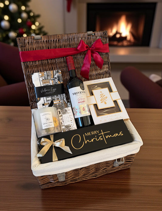 Christmas Wine and Treats Hamper