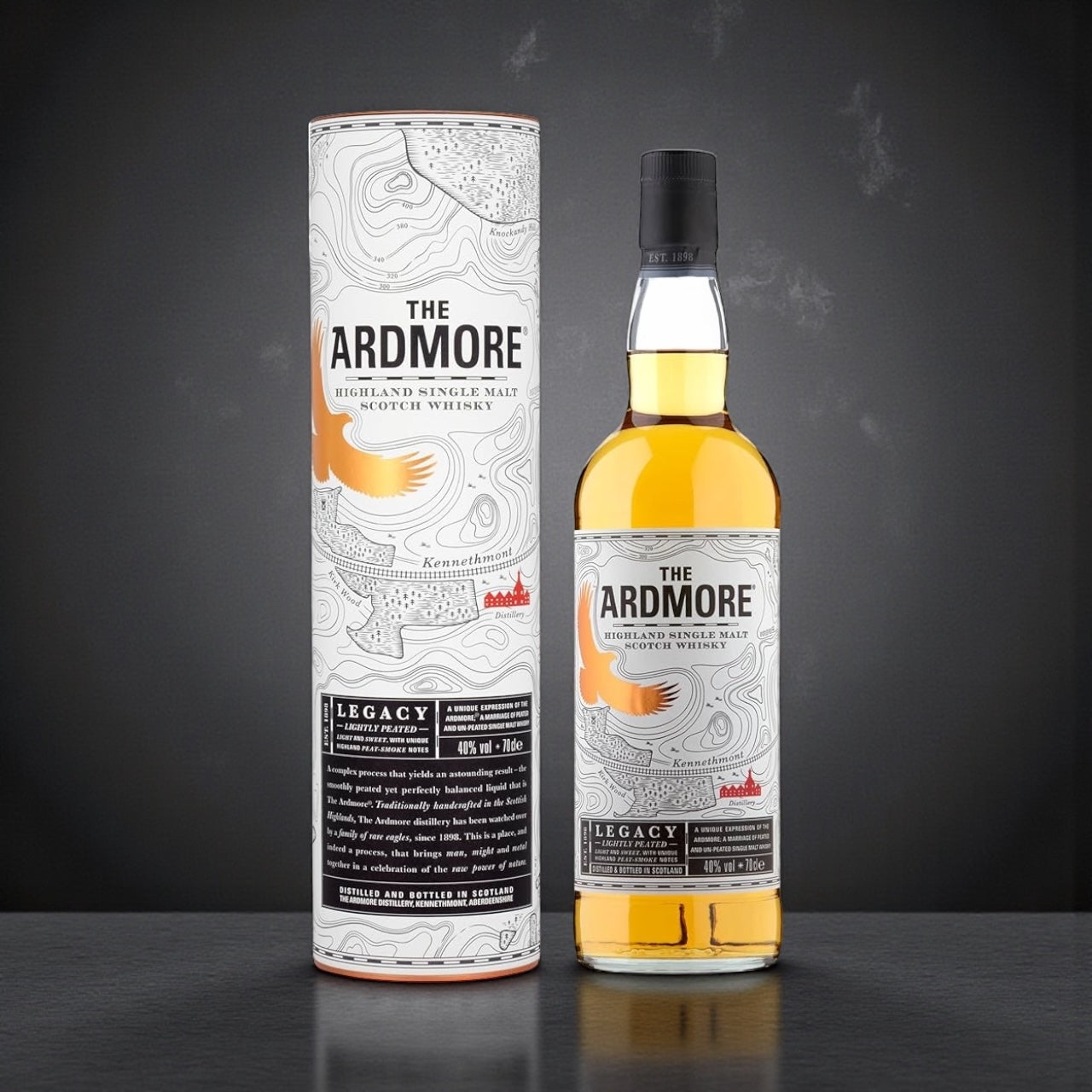 The Ardmore 'Legacy Lightly Peated' Highland Single Malt Scotch Whisky 40% 70cl