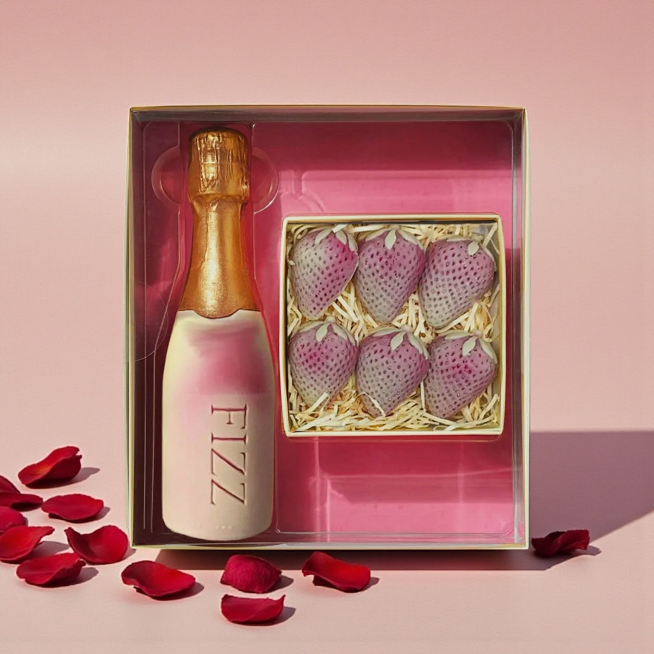 Chocolate Fizz and Strawberries Gift Box