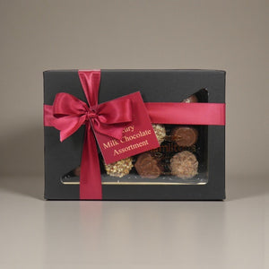 12 Luxury Handmade Chocolates Presented in Premium Black Gift Box