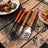 BBQ Tool Set Of 3 in Carry Case | Can Be Personalised