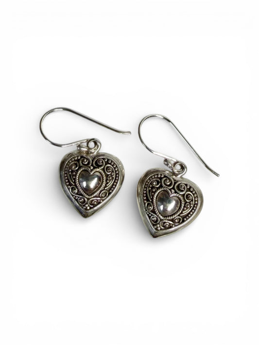 Angel Pendant Earrings in Sterling Silver by Julie Miles