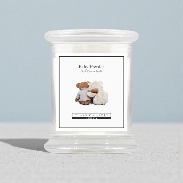 Delicate Baby Powder Fragranced Medium Jar Candle