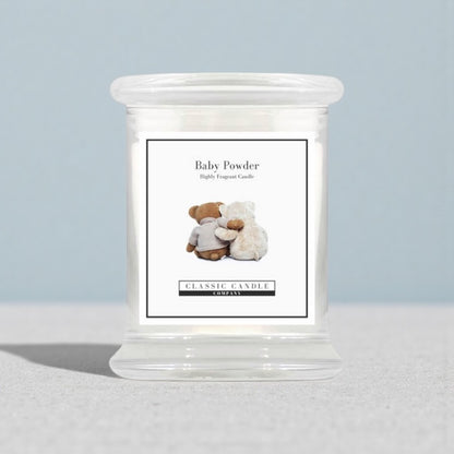 Delicate Baby Powder Fragranced Medium Jar Candle