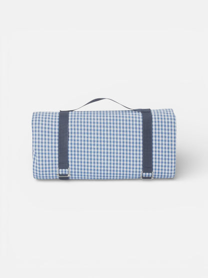 Blue Gingham Picnic Blanket