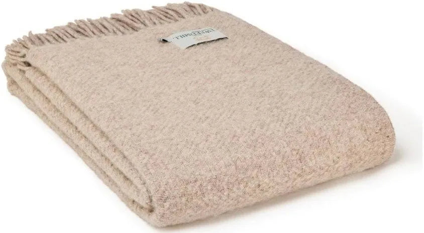 Moorland Pure Wool Blanket | Hazel
