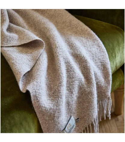 Moorland Pure Wool Blanket | Hazel