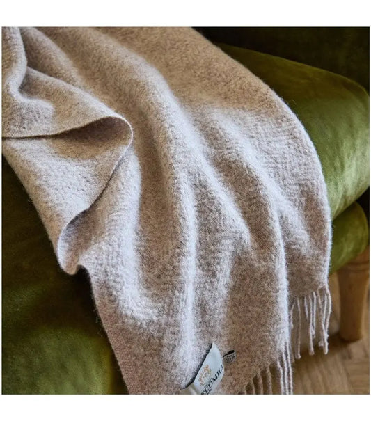 Moorland Pure Wool Blanket | Hazel