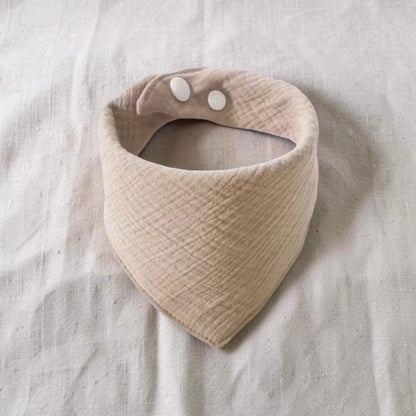 Cute & Practical Baby Bandana Bib in Neutral | Light or Beige