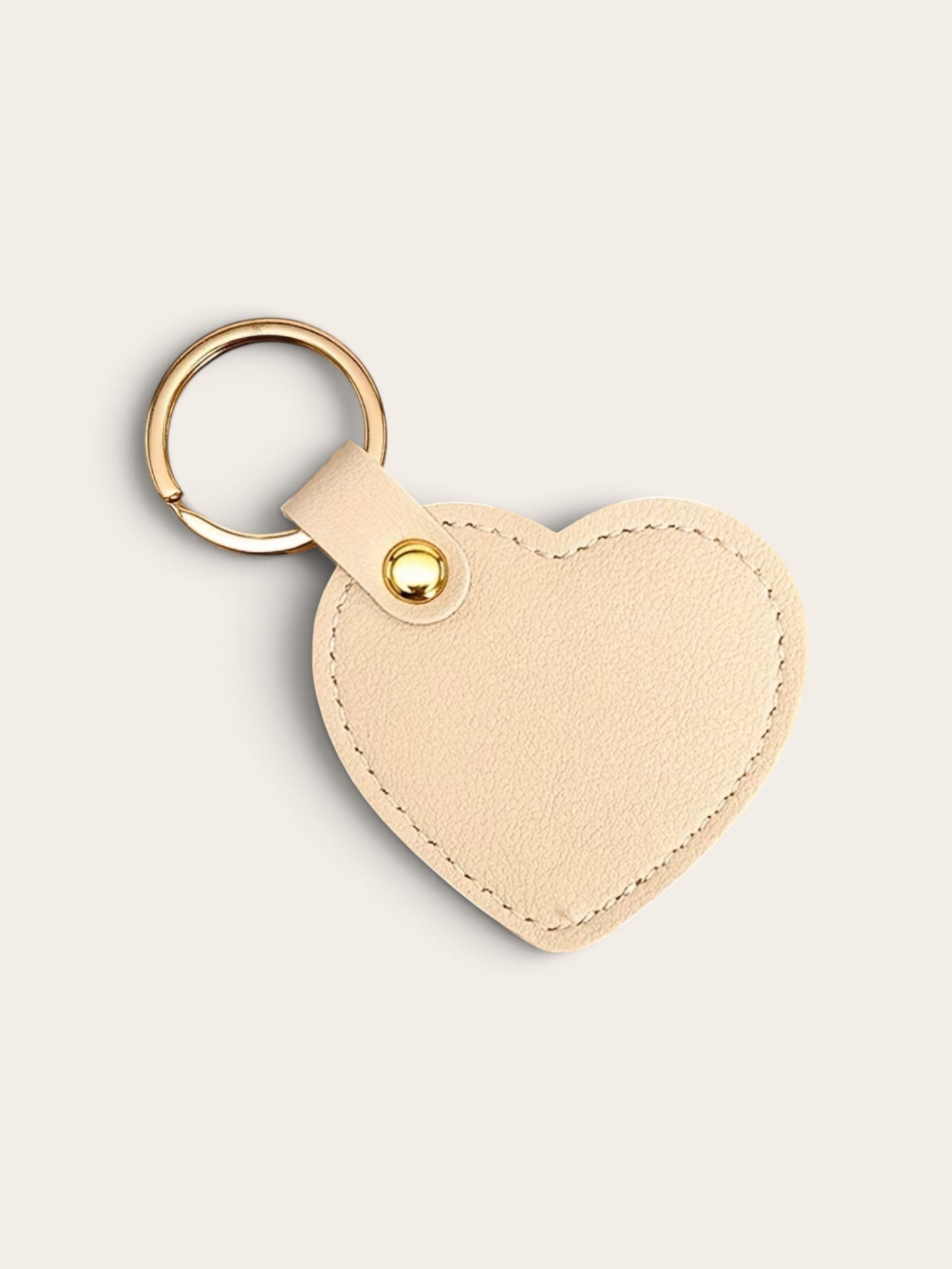 Heart Shaped Leather Key Ring |Personalise With Initials | Choice Of Colours