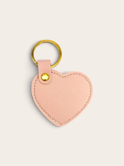 Heart Shaped Leather Key Ring |Personalise With Initials | Choice Of Colours