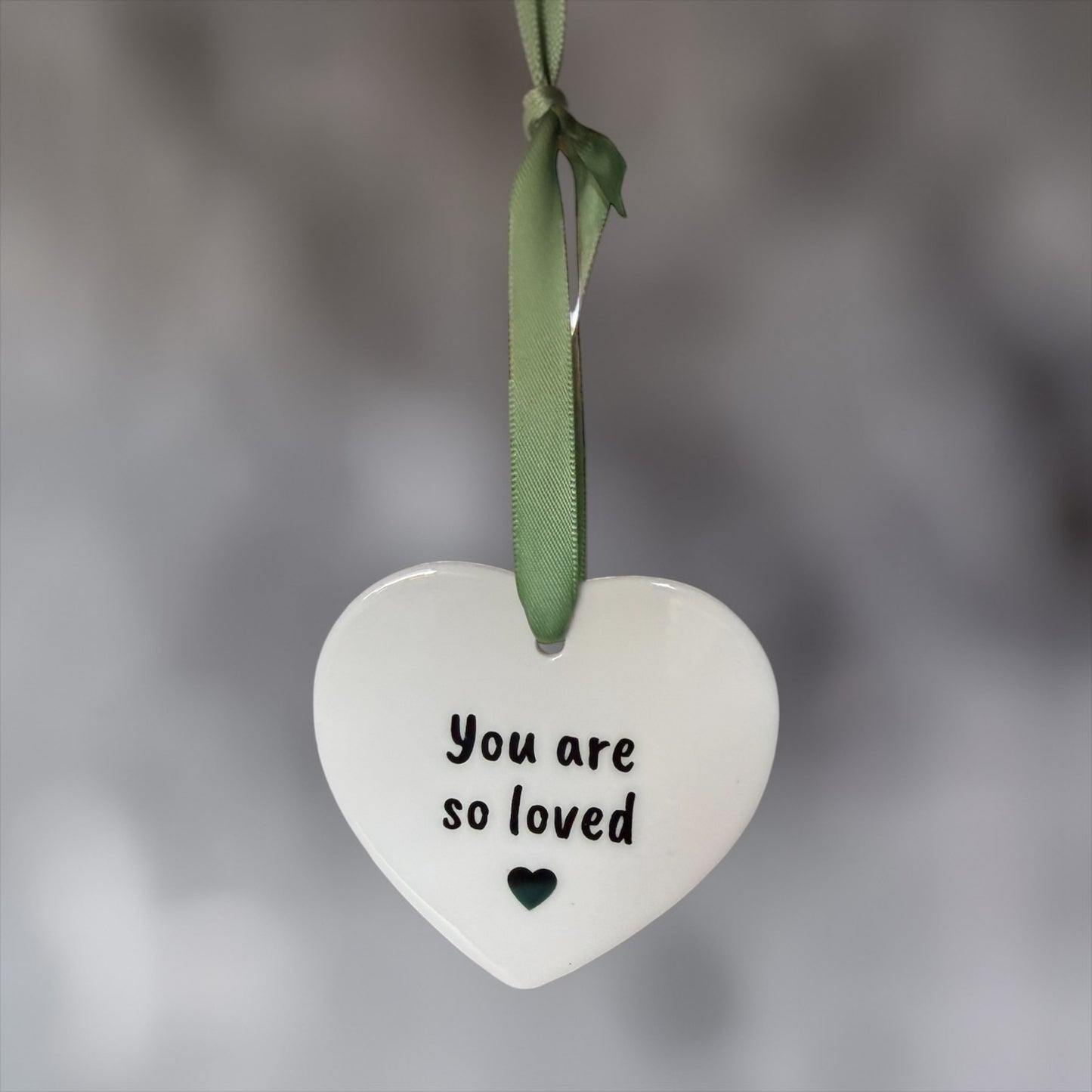 So Loved Hanging Heart Token, 7cm