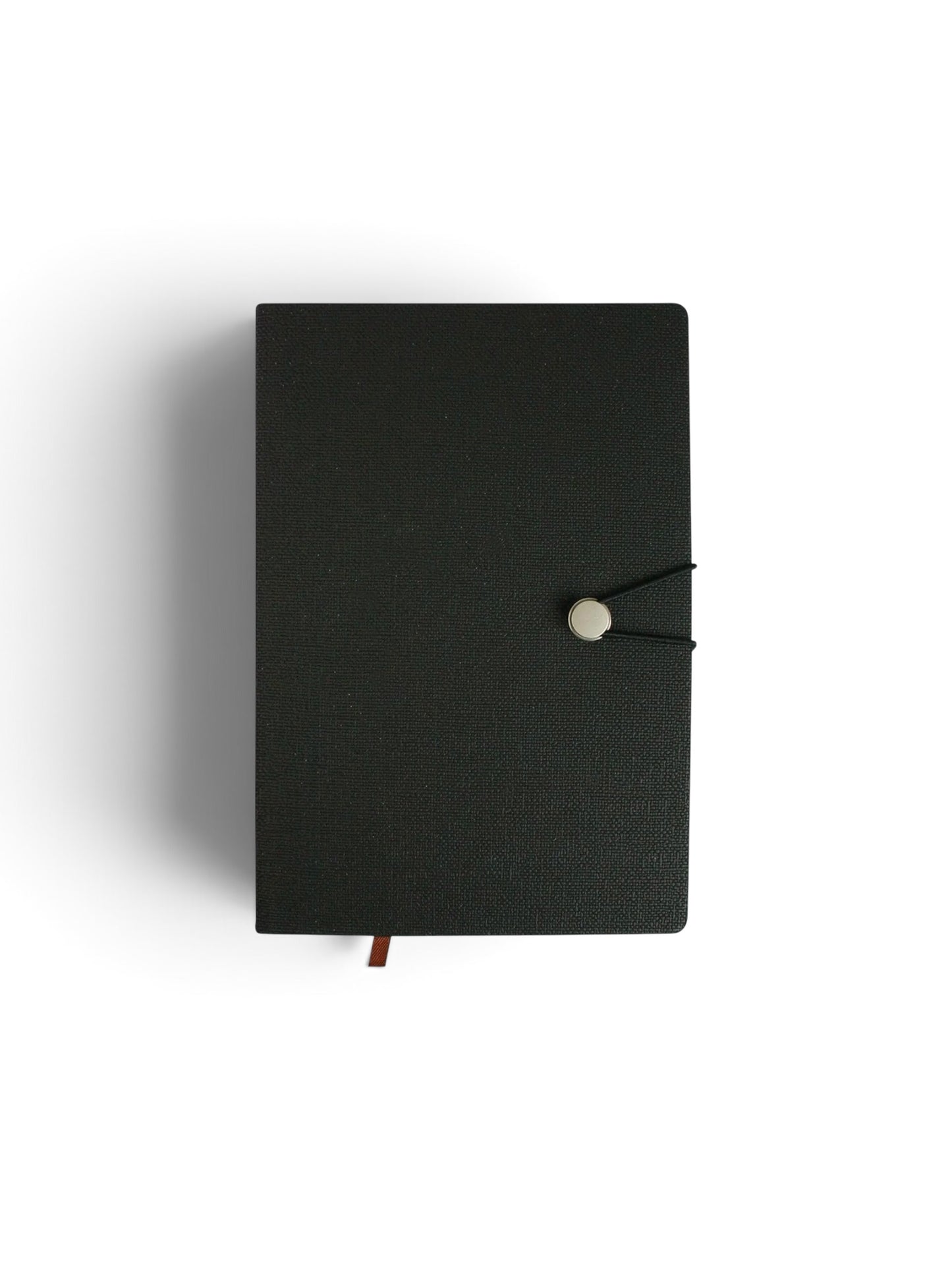 A5 Black Lined Notebook | PU Leather