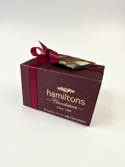 Hamiltons Box of Six Handmade Chocolate's